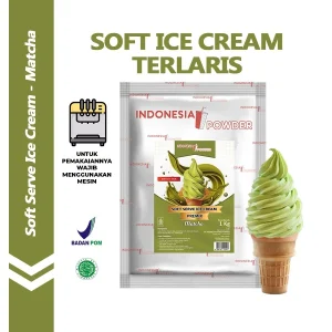 Bubuk Soft Es Krim Premix Rasa Matcha Green Tea